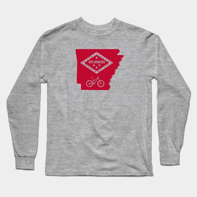 Mountain Bike Arkansas Long Sleeve T-Shirt by esskay1000